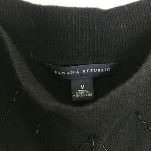 Banana Republic Mohair Black Sequined Top Christmas Party Ready